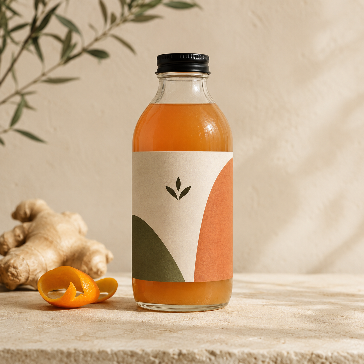 Illustrated packaging of Tone Wellness Drink